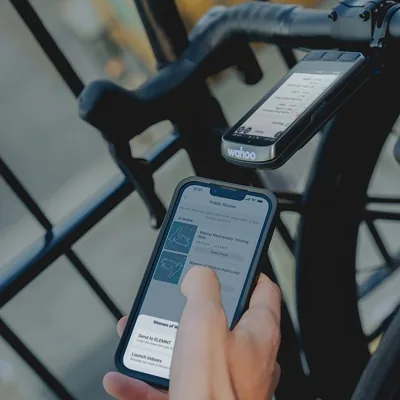 Pushing a route or workout from a phone to an ELEMNT bike computer