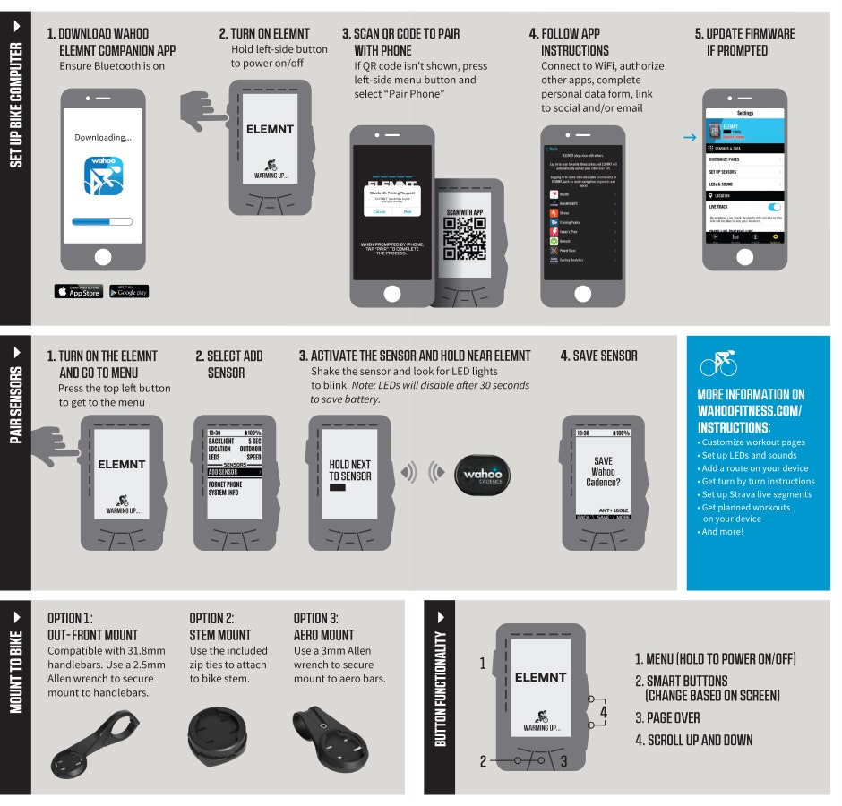 wahoo elemnt create workout