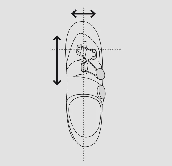 Close-up of SPEEDPLAY customized fit adjustments